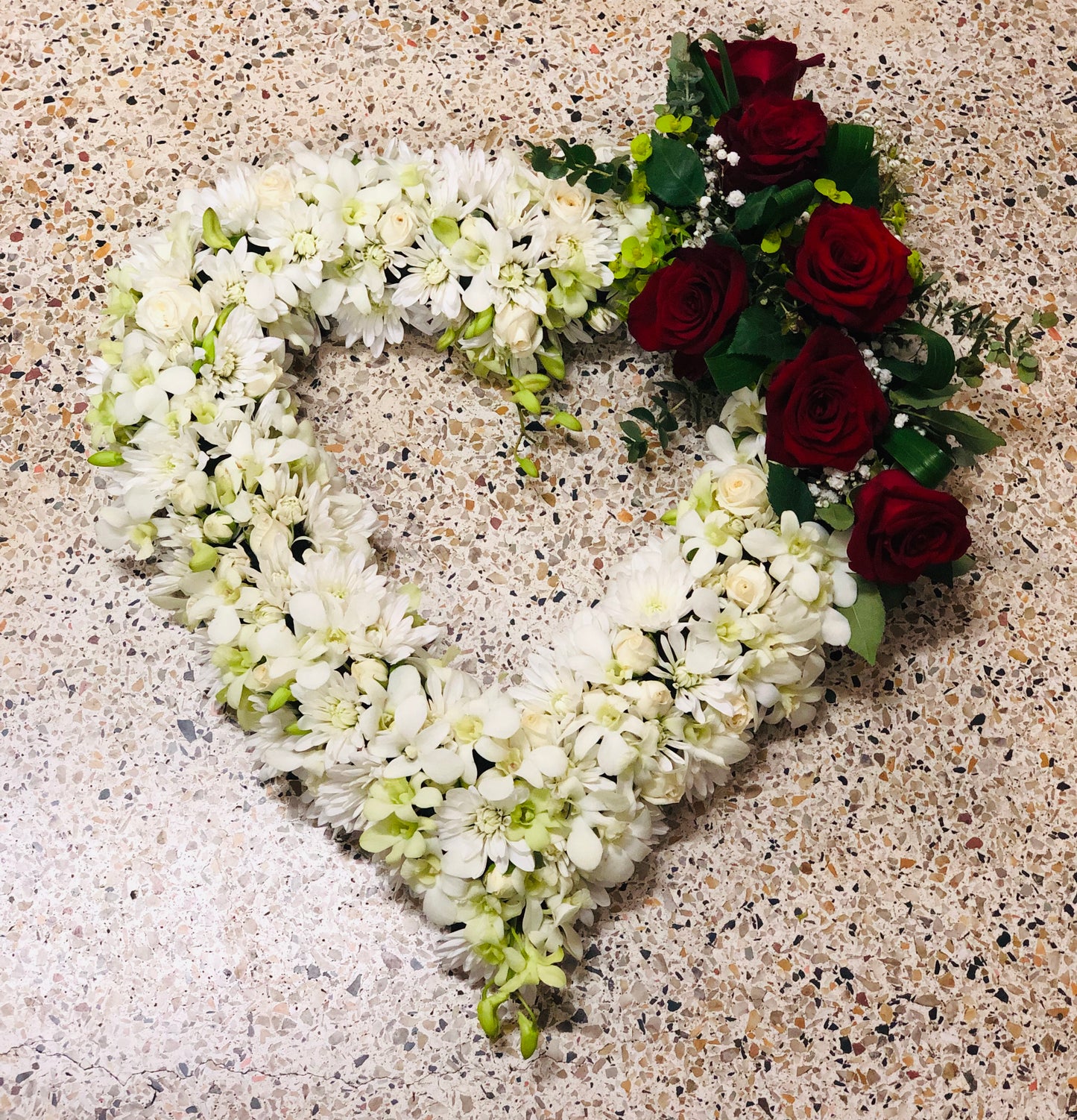 Heart Funeral Wreath