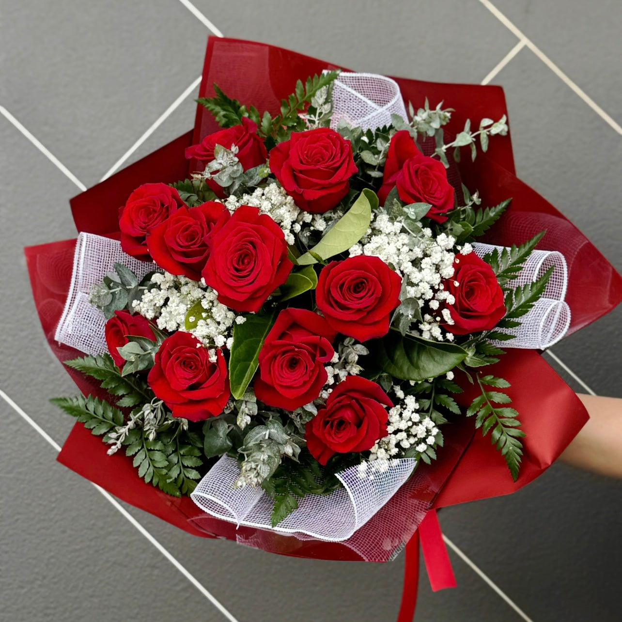 Romantic Red Roses Bouquet