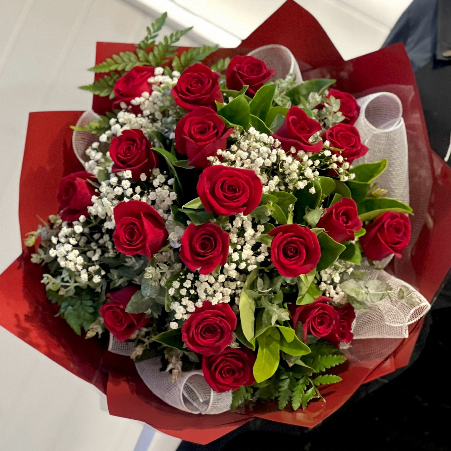 Romantic Red Roses Bouquet