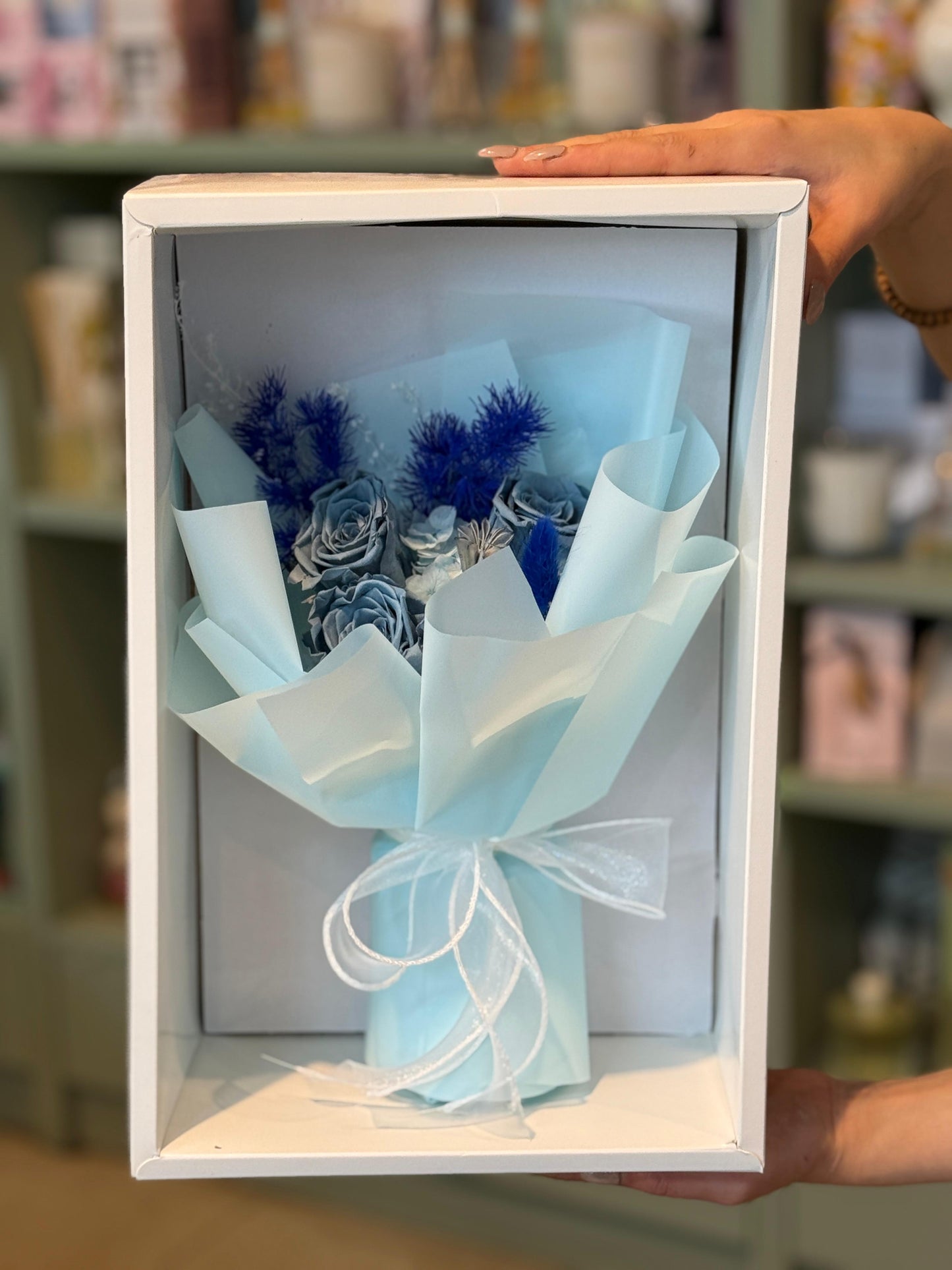 Window Box Bouquet Blue