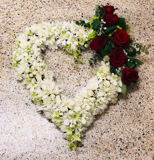 Heart Funeral Wreath