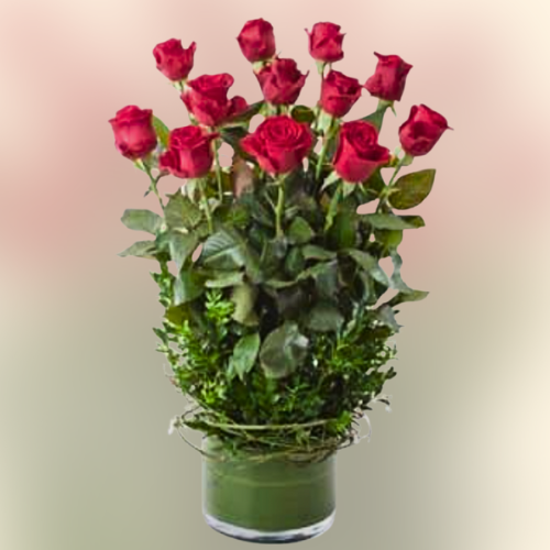Scarlet Elegance Vase