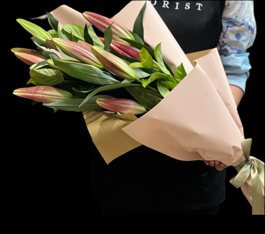 Timeless Pink Oriental Lilies